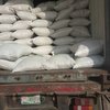 Bagged sesame seeds in truck
